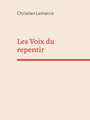cover image of Les Voix du repentir